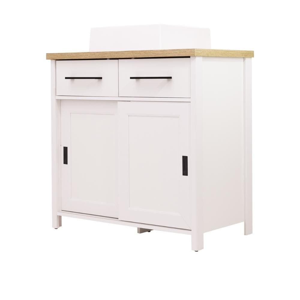 Gabinete Armário Banheiro Ditália 2 Gav 2 Pts Com Cuba Bn-03