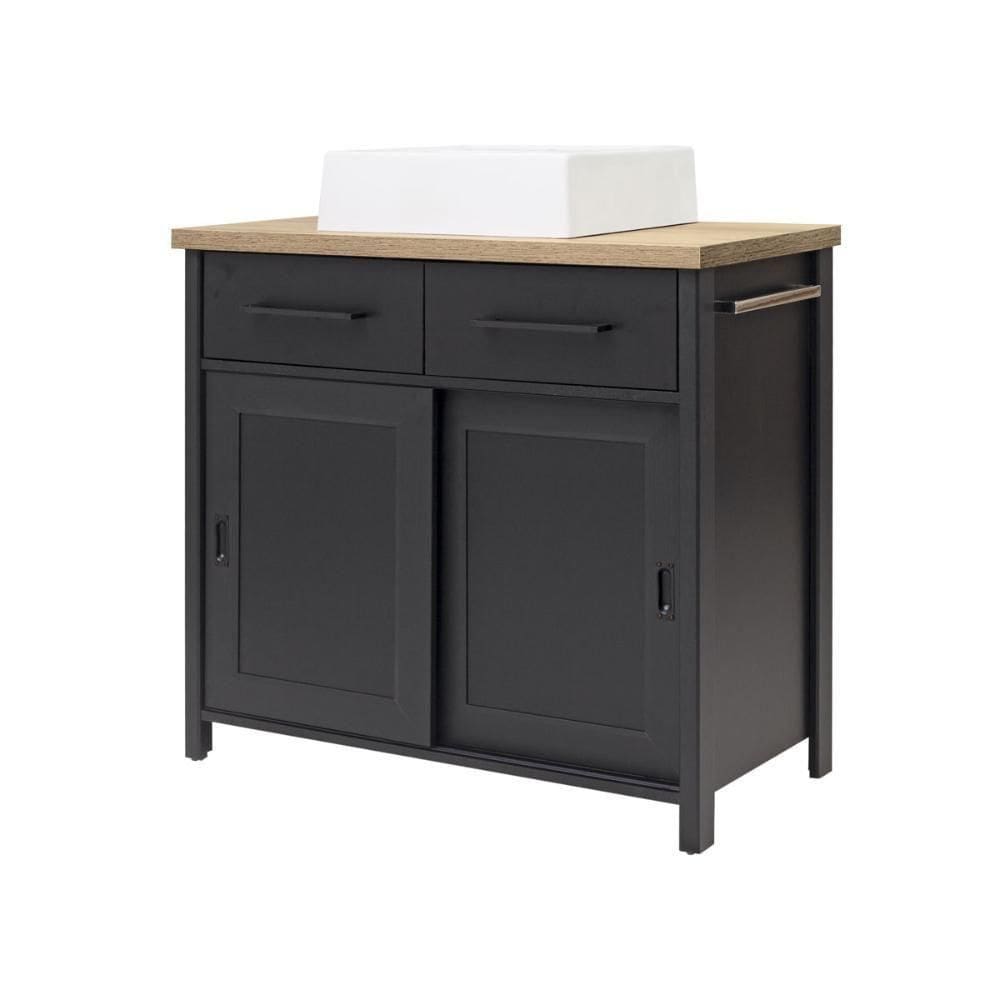 Gabinete Armário Banheiro Ditália 2 Gav 2 Pts Com Cuba Bn-03