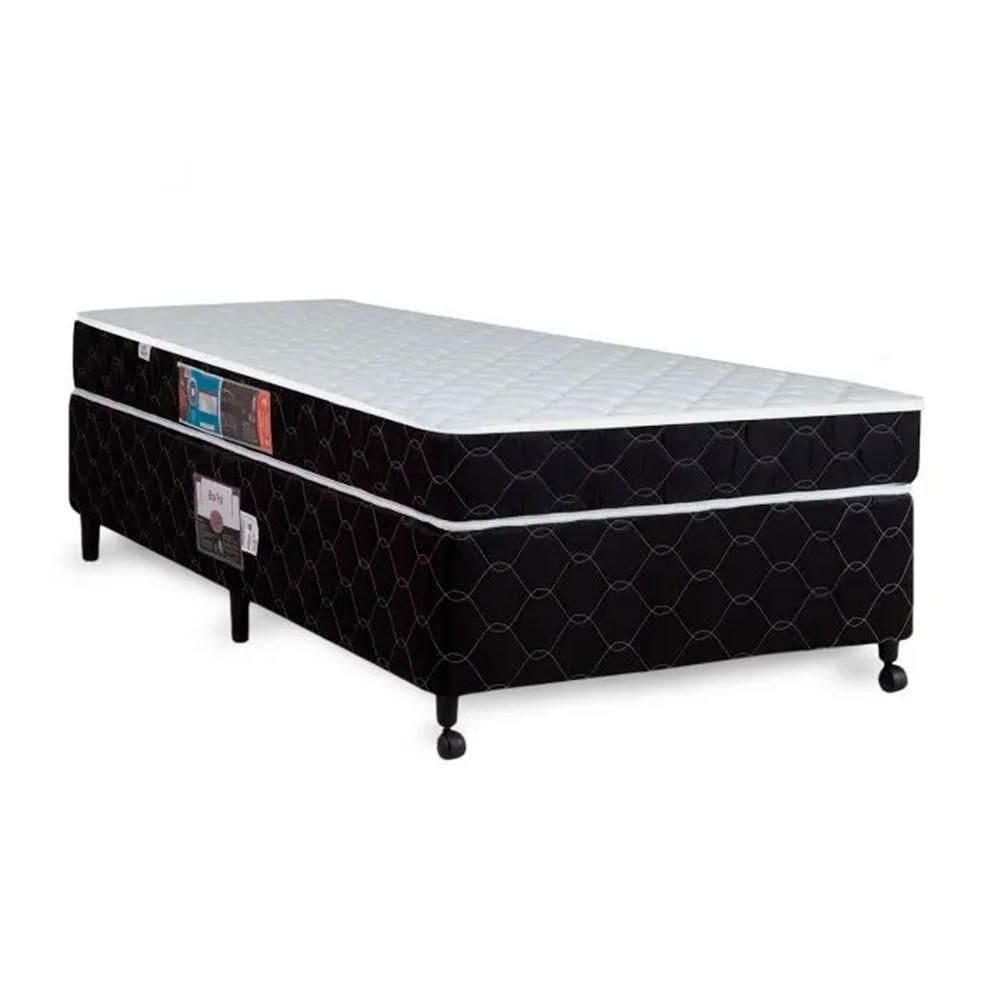 Cama Box + Colchão Castor Solteiro Montblanc