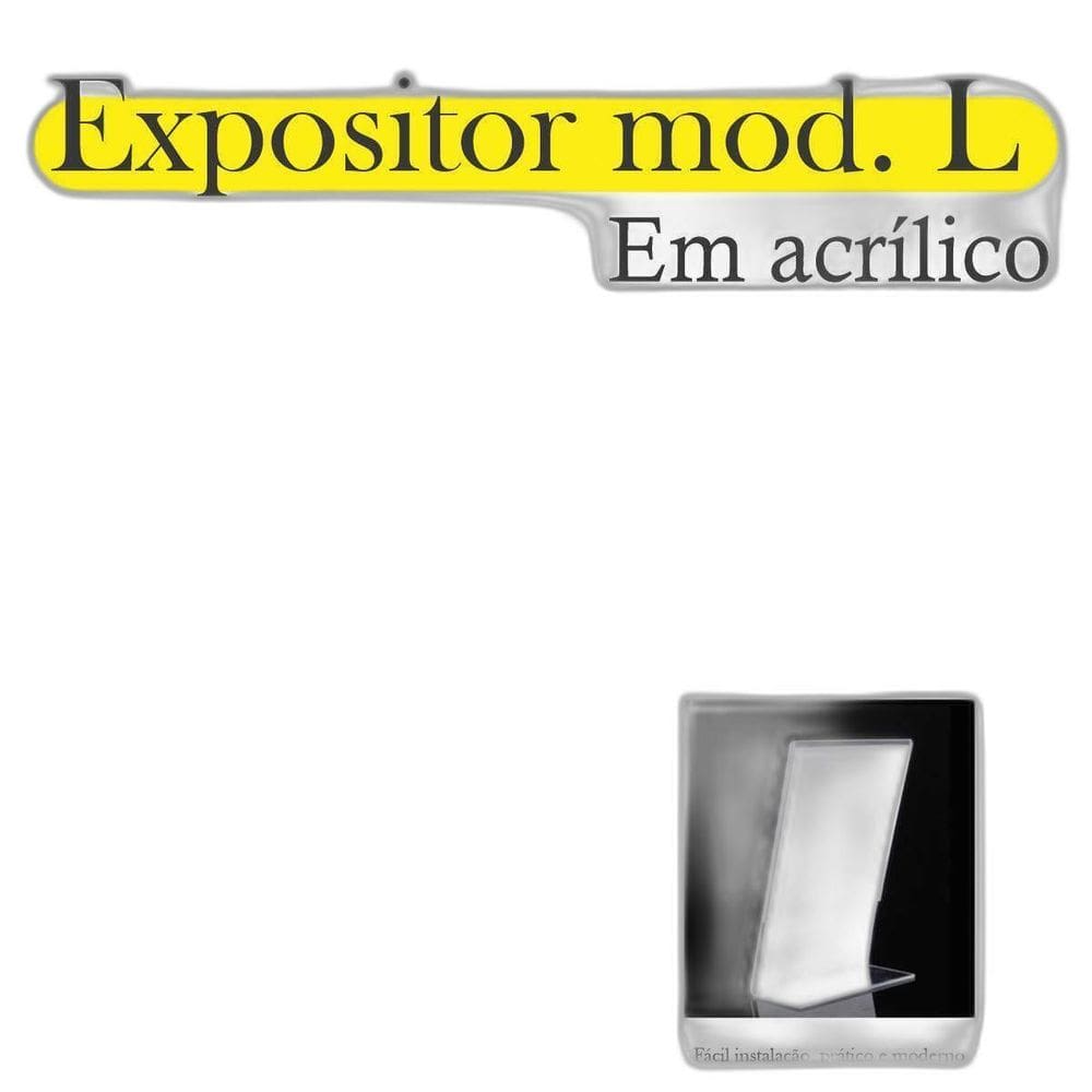 Display L Expositor 21X15 Acrílico Cardápio Pix Qr A5 Ver