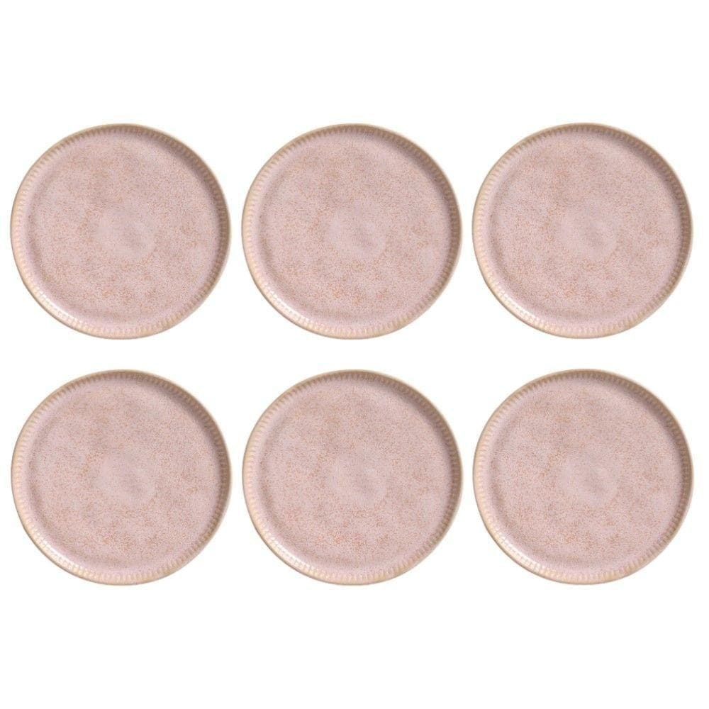 Conjunto Pratos Sobremesa 6 Peças Linhas Litchi Porto Brasil