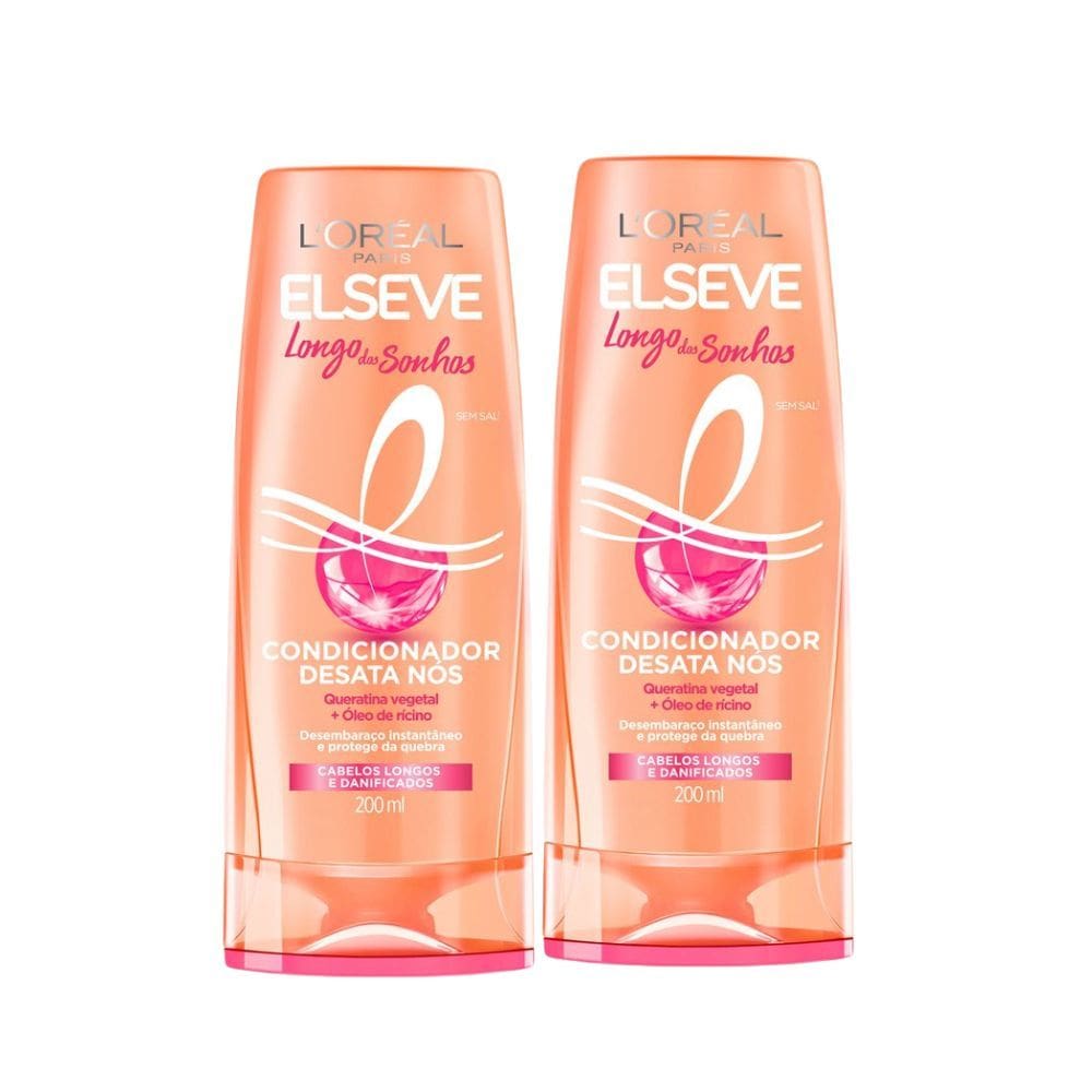 Kit 2 Condicionador Elseve Longo dos Sonhos 200ml