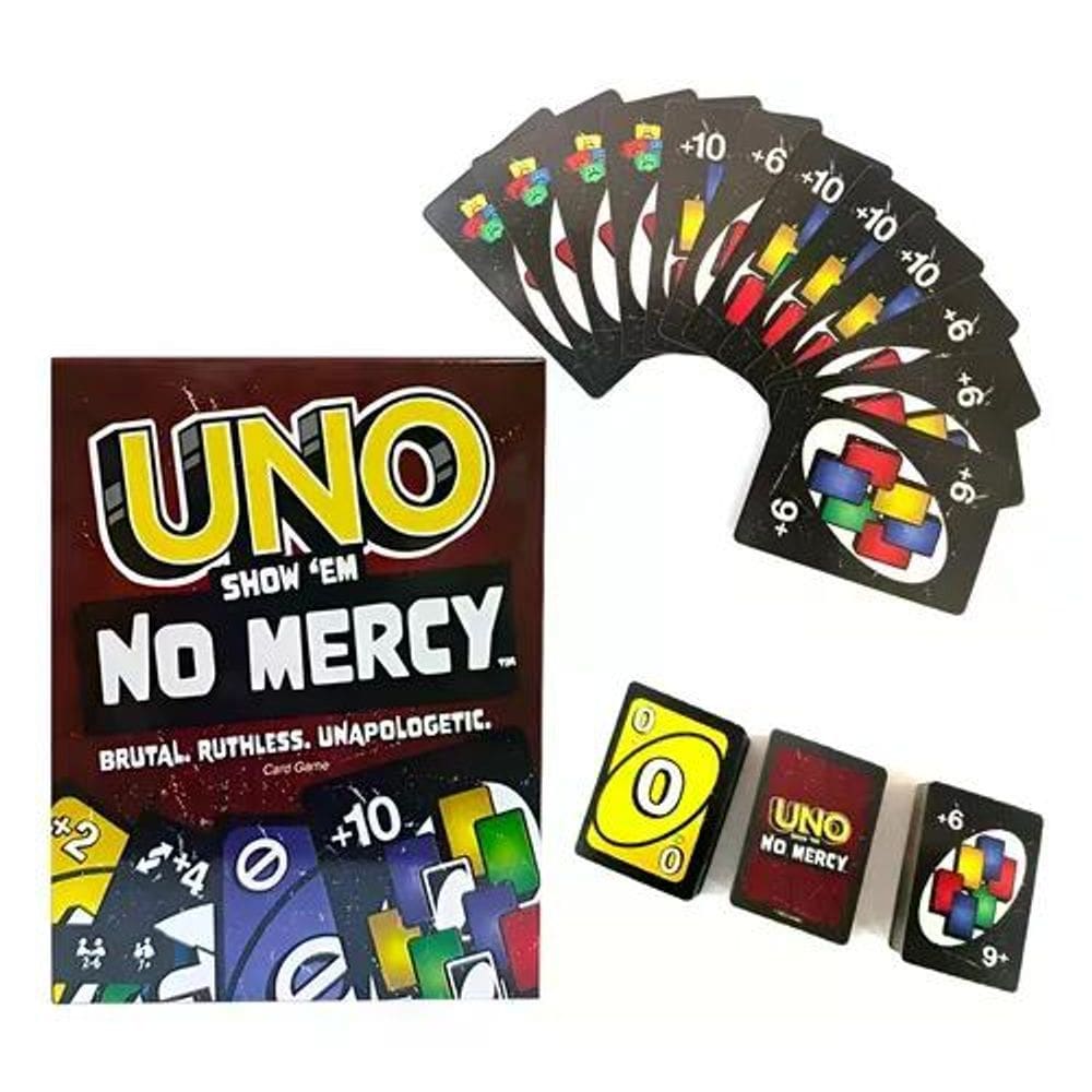 Jogo de Cartas Uno Show em No Mercy C/ 168 Unidades - Mattel