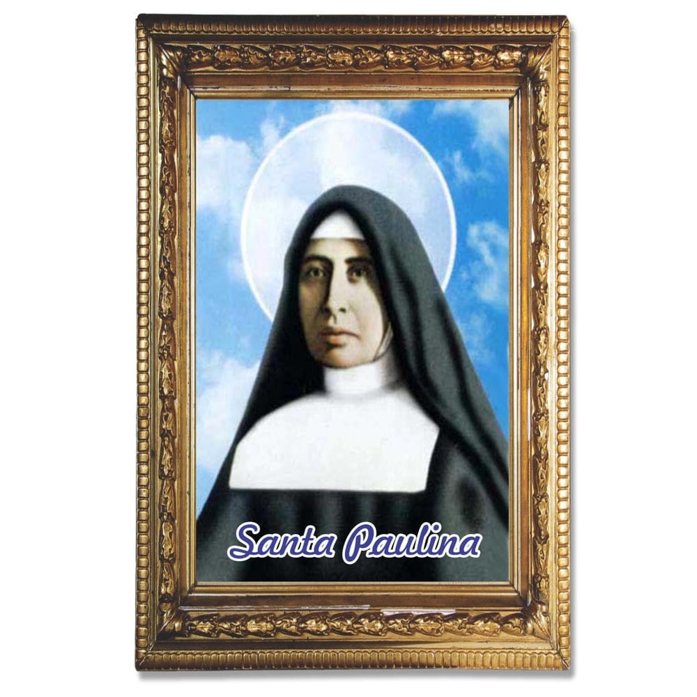 Santinho Santa Paulínia 100 un c/ oração no verso 10x7 cm