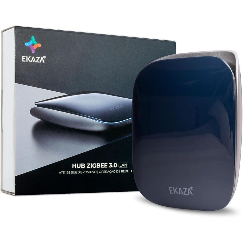 Hub Zigbee Cabeado Gateway Zigbee + Wi-fi + Bluetooth Alexa Google Home Ekaza- EKAT-T3010L