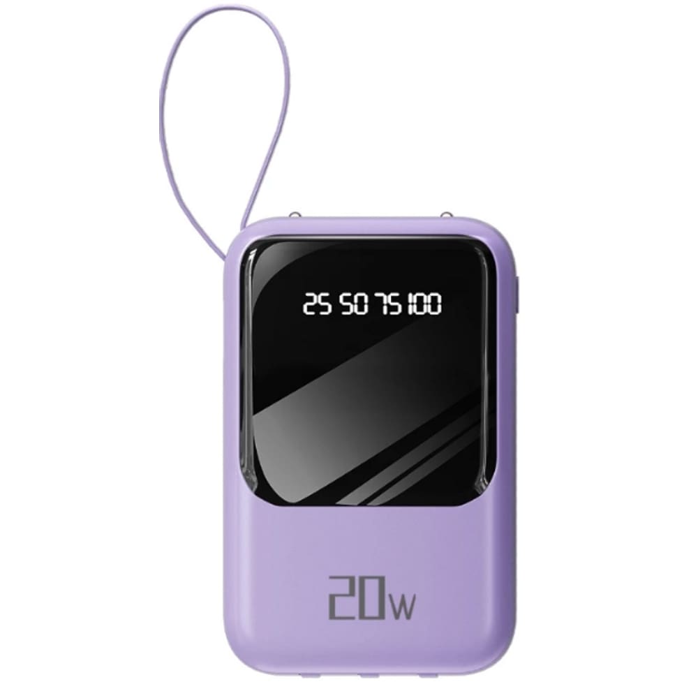 Carregador Portatil 10.000mAh Kodi Power Bank 4 Saidas Roxo