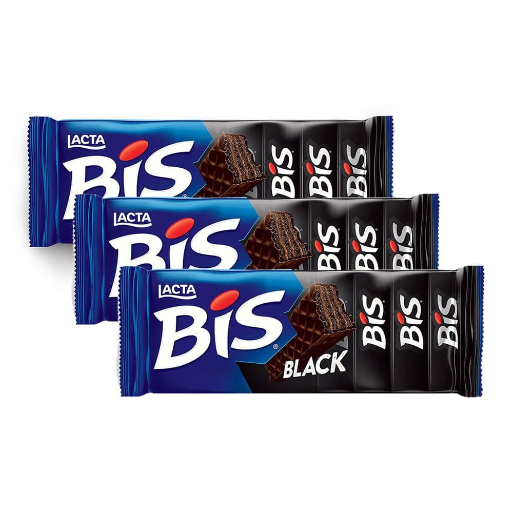 Chocolate BIS Lacta Black ao Leite 100,8g | Kit com três unidades