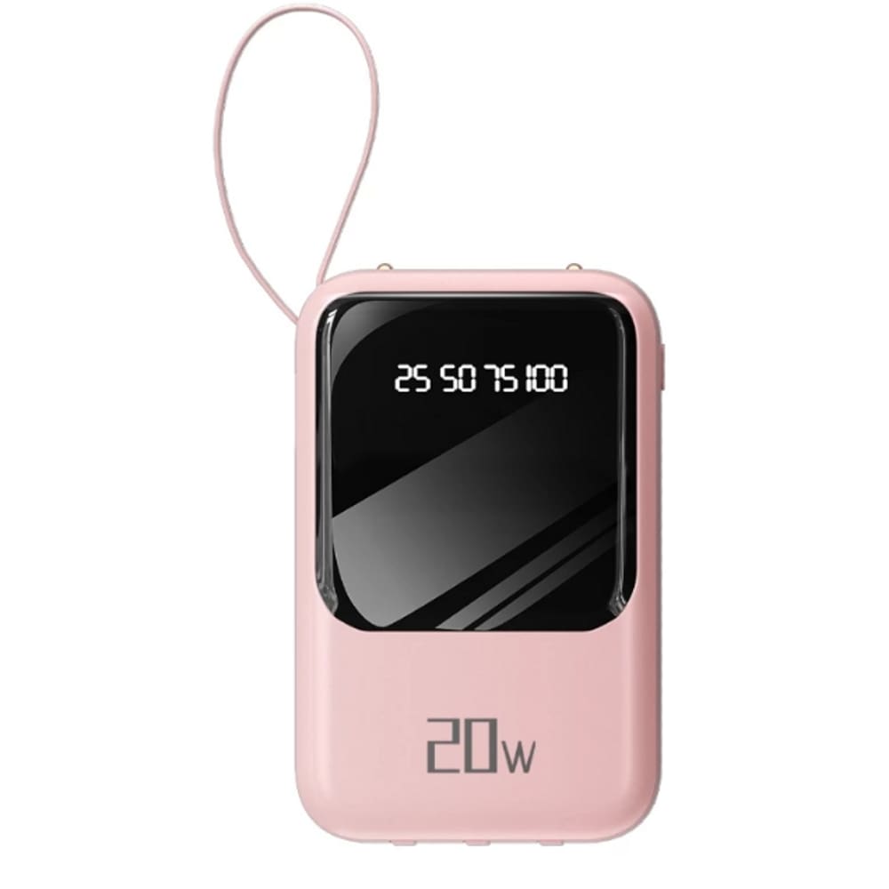 Carregador Portatil 10.000mAh Kodi Power Bank 4 Saidas Rosa