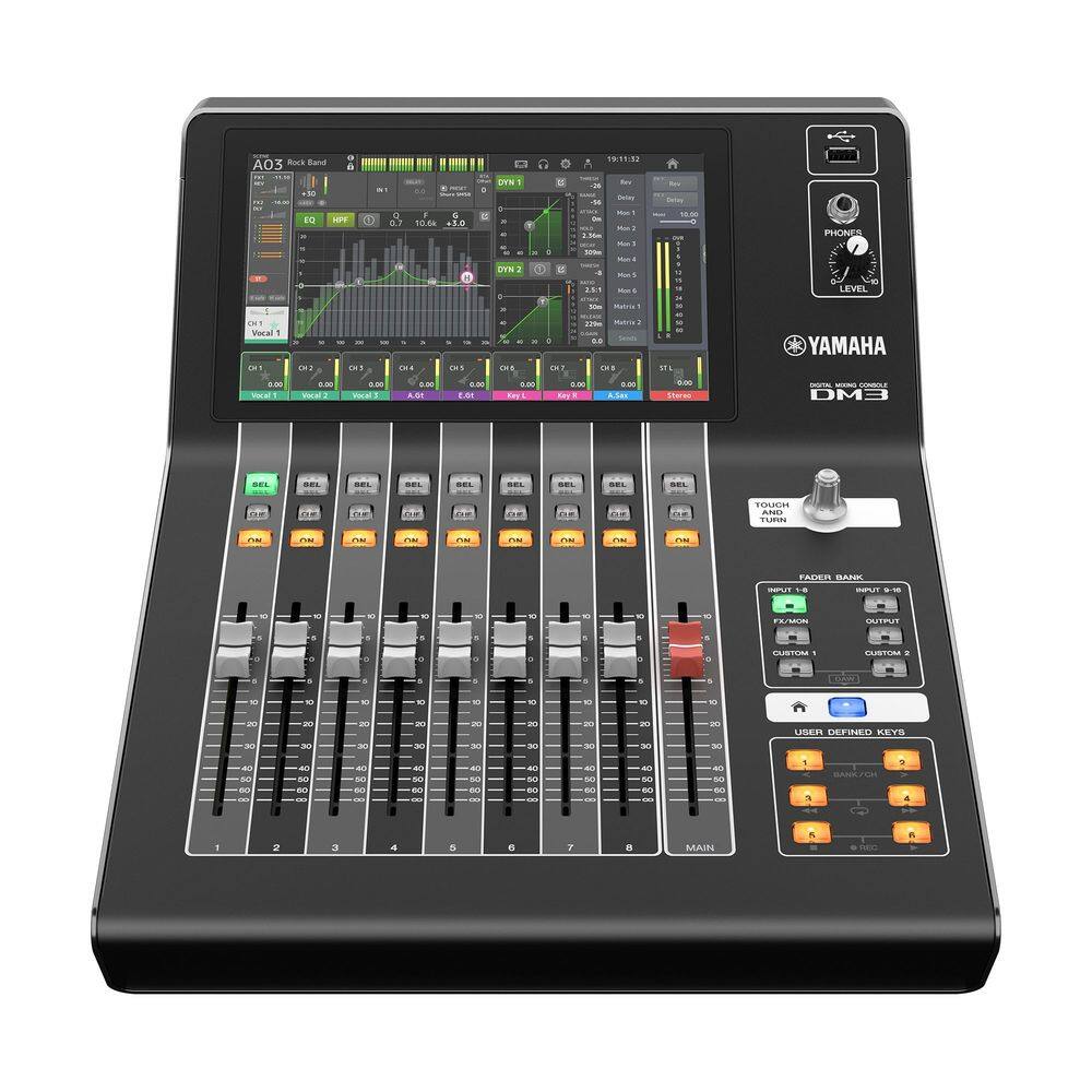 Mesa de Som Digital 16 Canais DM3 Dante Yamaha