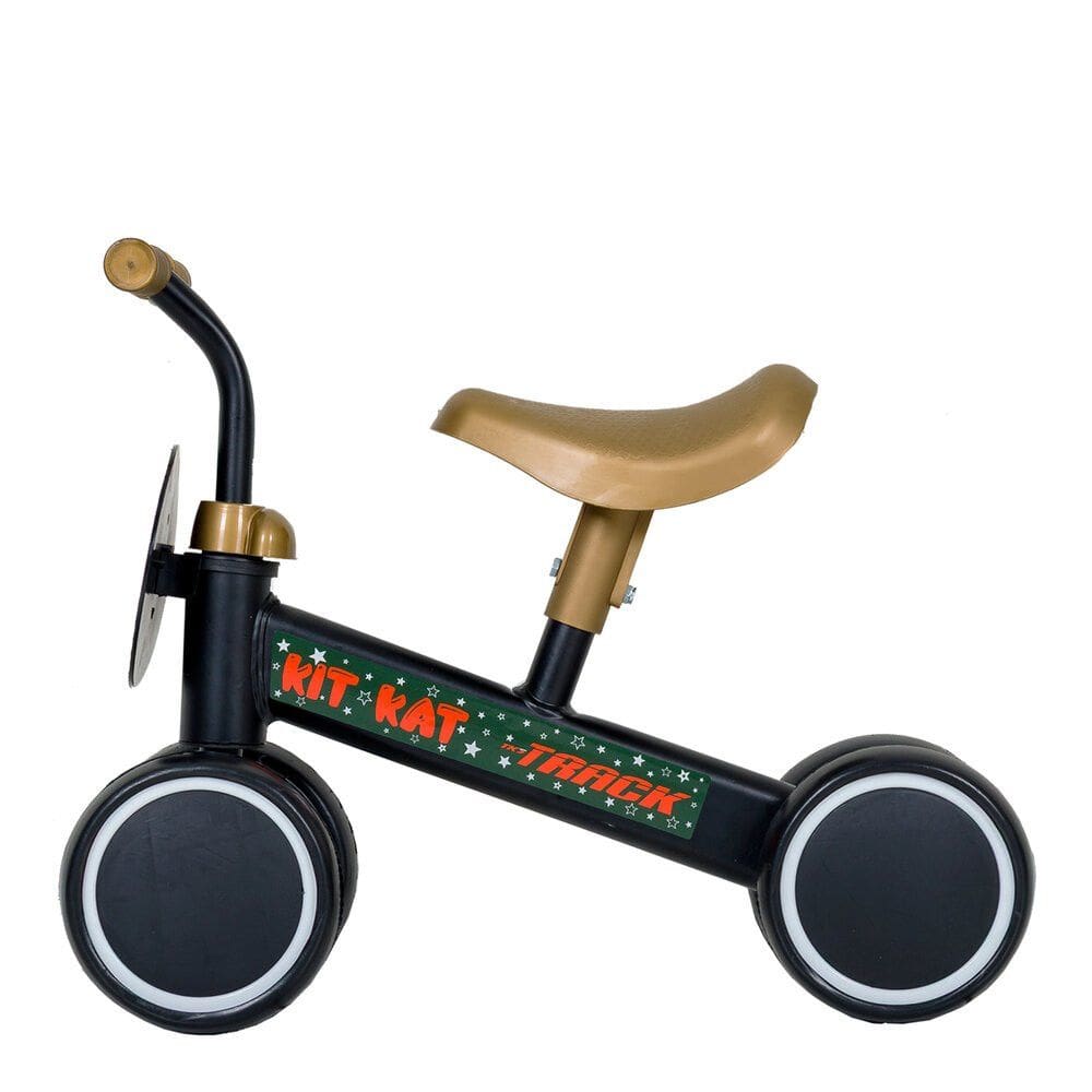 Bicicleta de Equilíbrio Tk3 Kit Kat Preto 4 Rodas Track e Bike