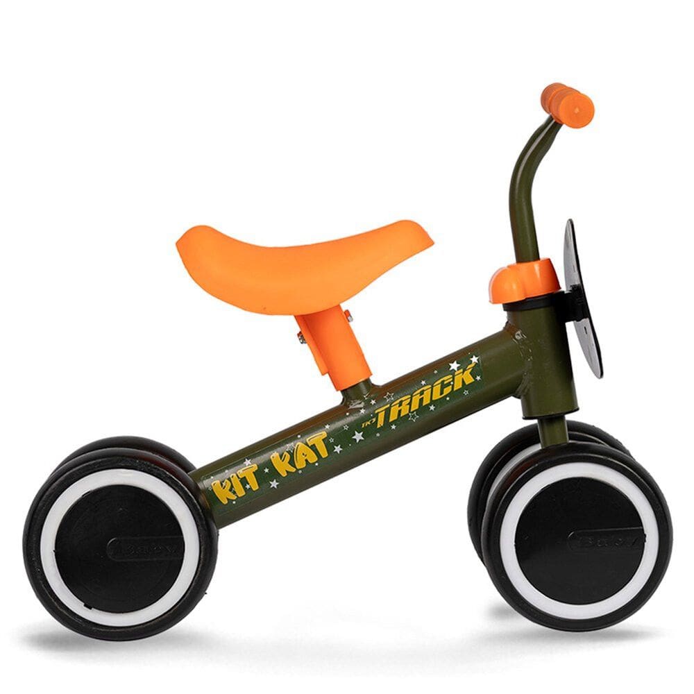 Bicicleta de Equilíbrio Tk3 Kit Kat Verde 4 Rodas Track e Bike