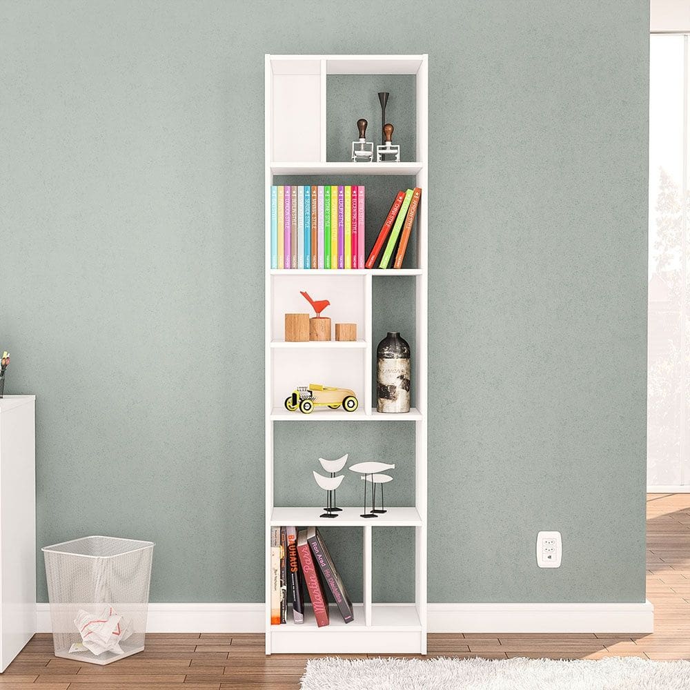 Estante 160007 Alta 9 Nichos Branco Politorno Móveis