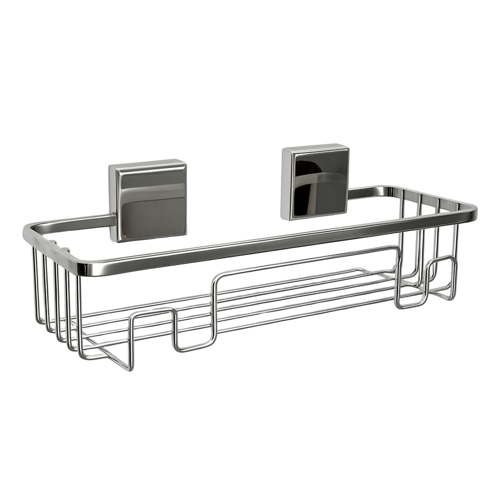 Suporte Organizador Para Shampoo Adesivo Fixare Cromado 2576