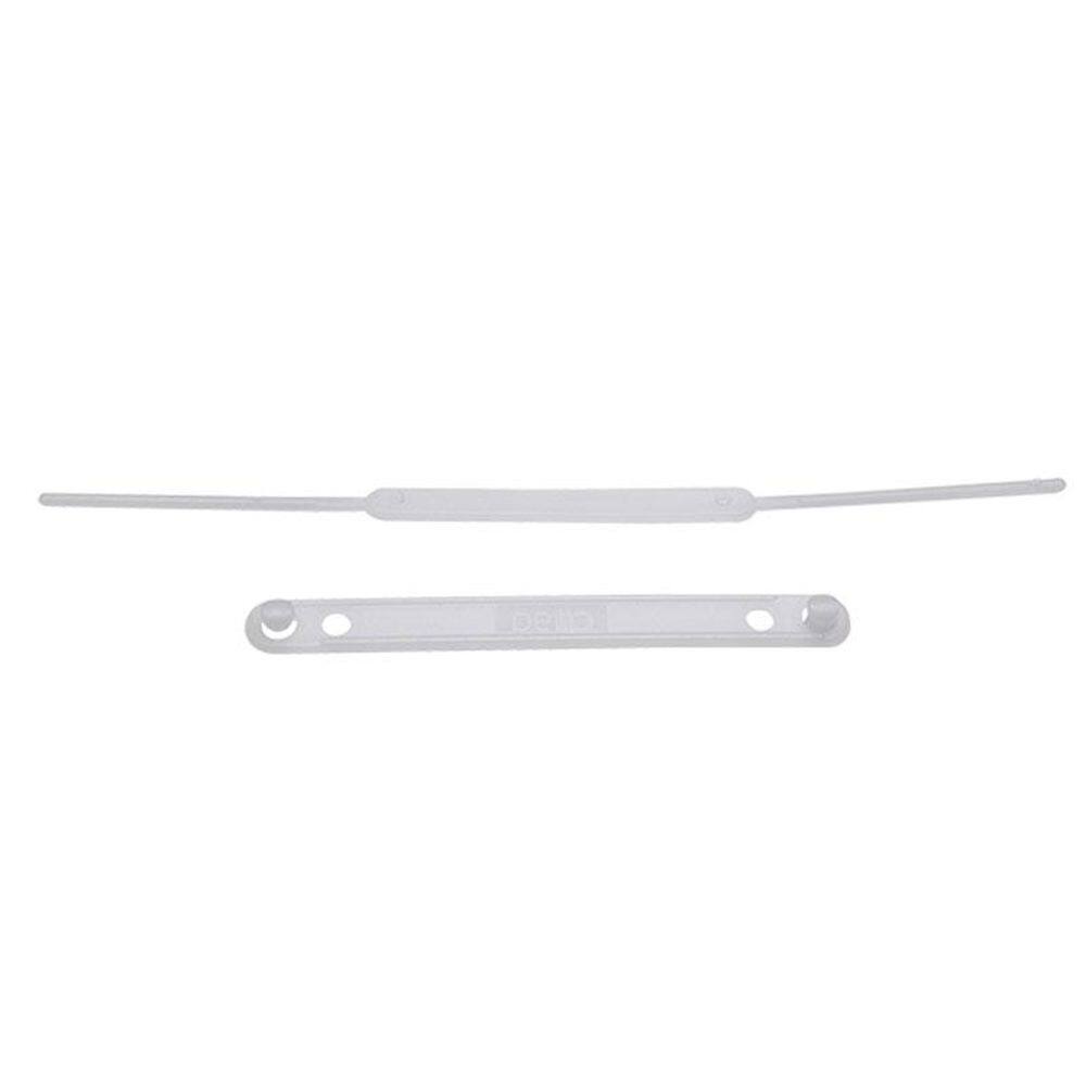 Grampo e mola plástico branco com 50 unidades Dello