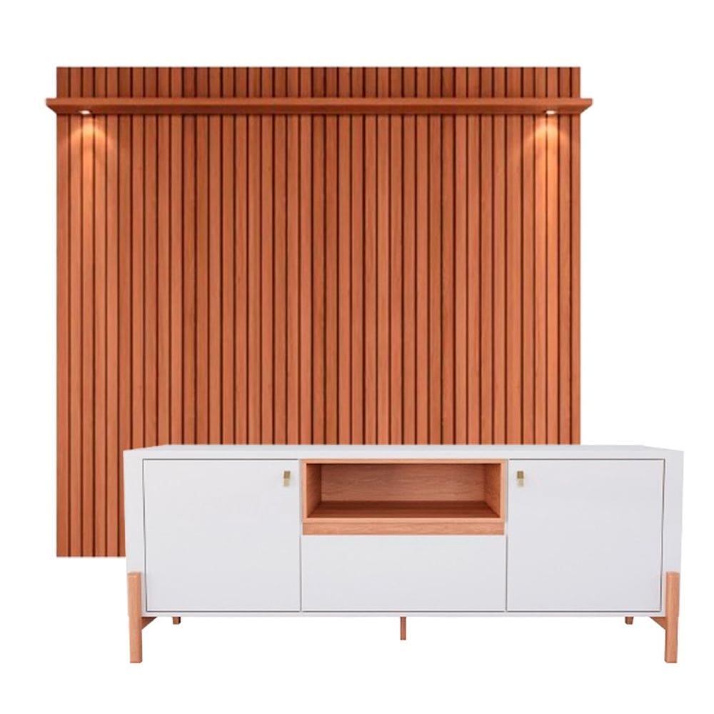 Rack Bancada com Painel para Tv de até 70” com Led Dalua