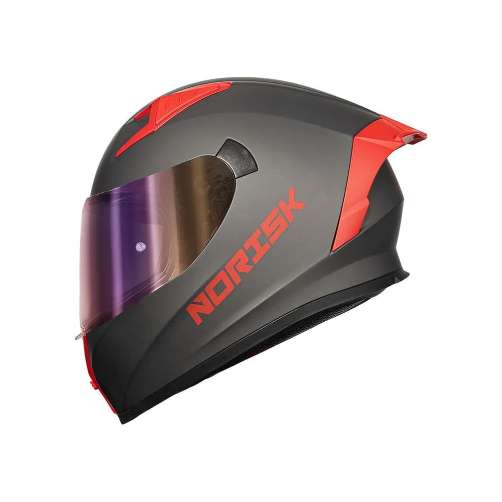 Capacete Norisk Flow Monocolor Titanium Viseira Extra (56)