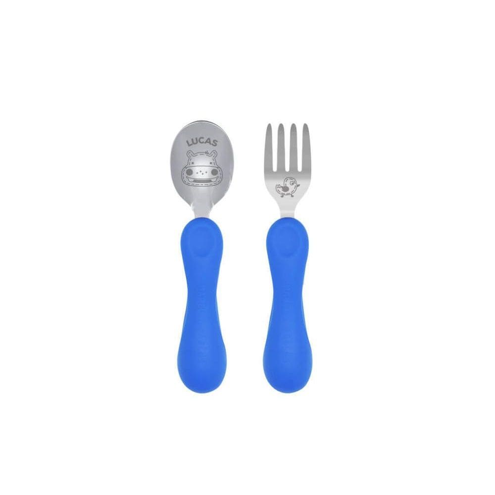 Jogo Anatômico Colher E Garfo Com Inox Hipopótamo Lucas 2Pcs - Marcus  Marcus