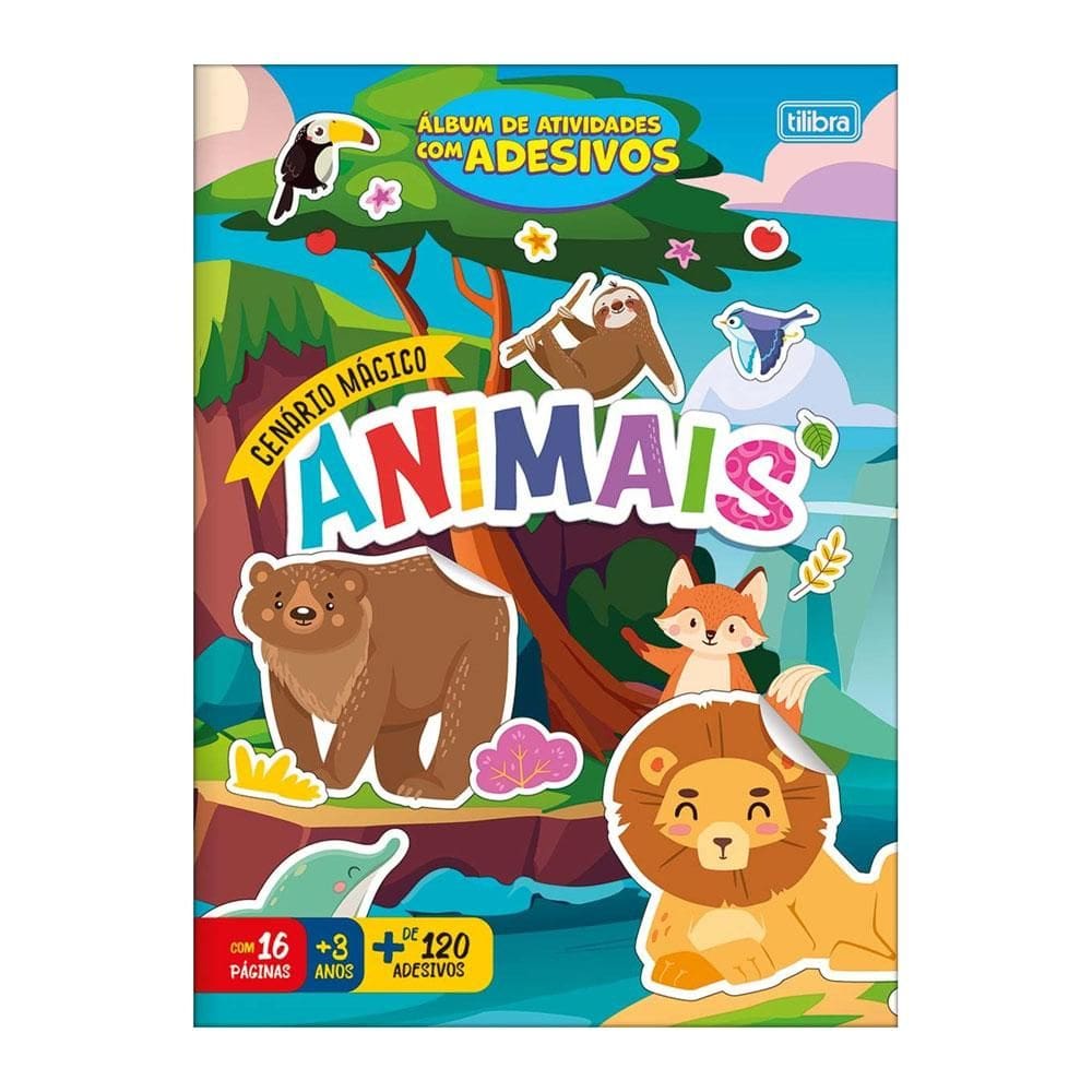 Caderno de atividades Cenário Mágico Animais 8 fls Tilibra