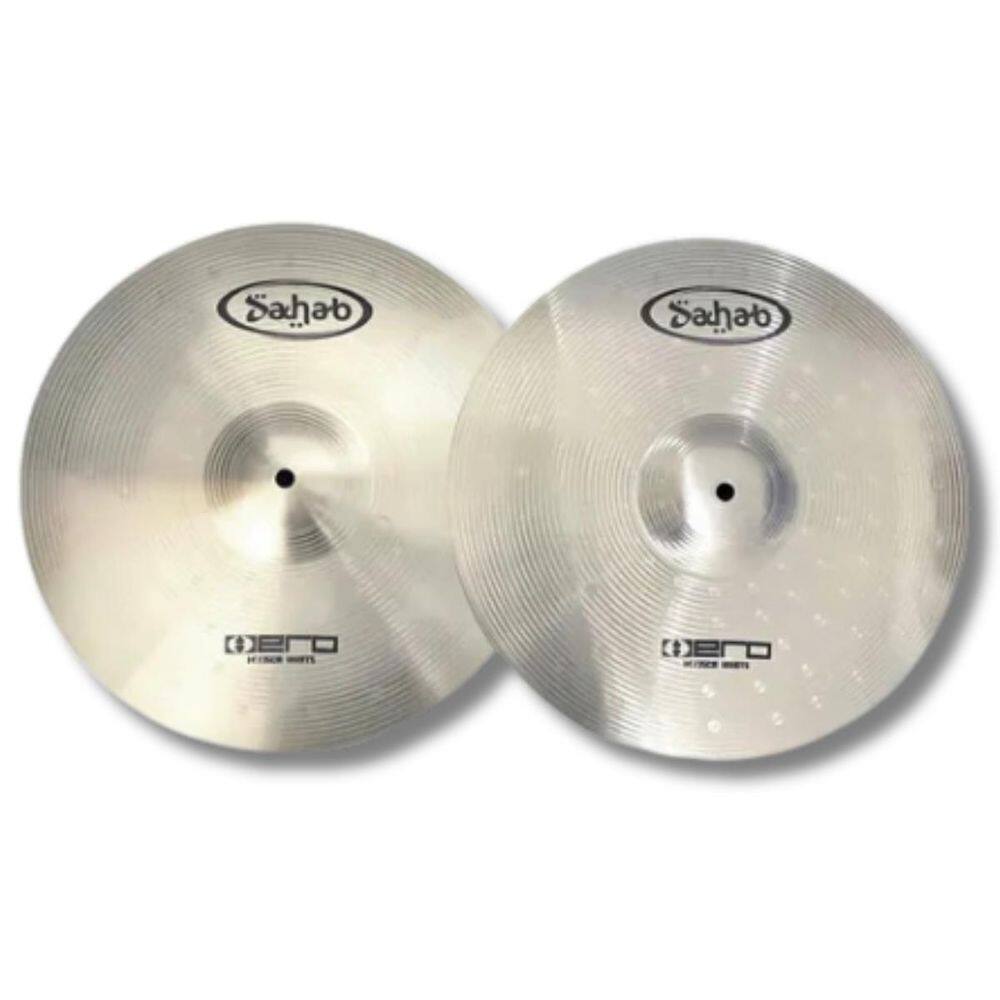 Par Chimbal Prato 14 Silent Aço Escovado Hero Turbo