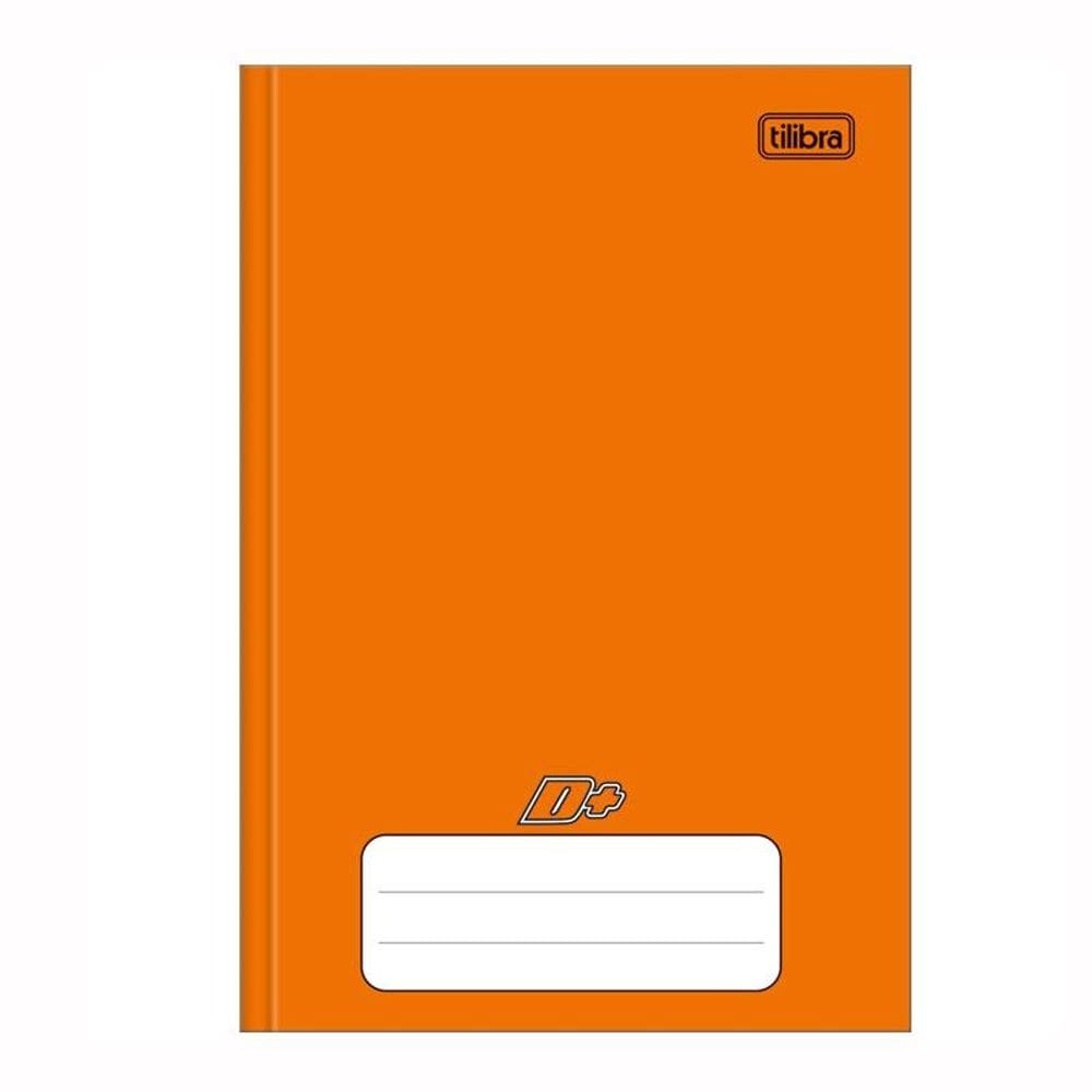 Caderno brochura capa dura 1/4 96fls D Mais Laranja Tilibra