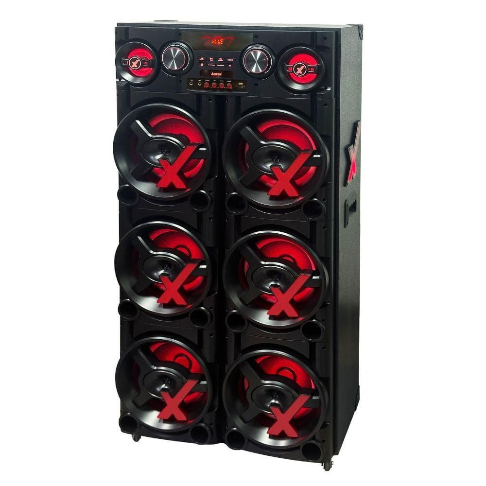 Caixa de Som Amplificada Amvox ACA5500 New X Paredão 5500W Bluetooth