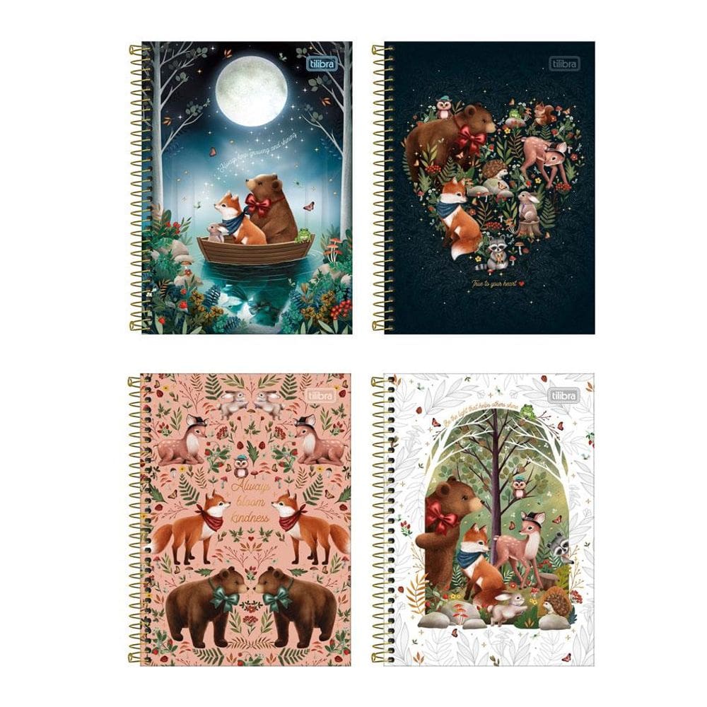 Caderno espiral capa dura 1/4 80 fls Loveland Tilibra