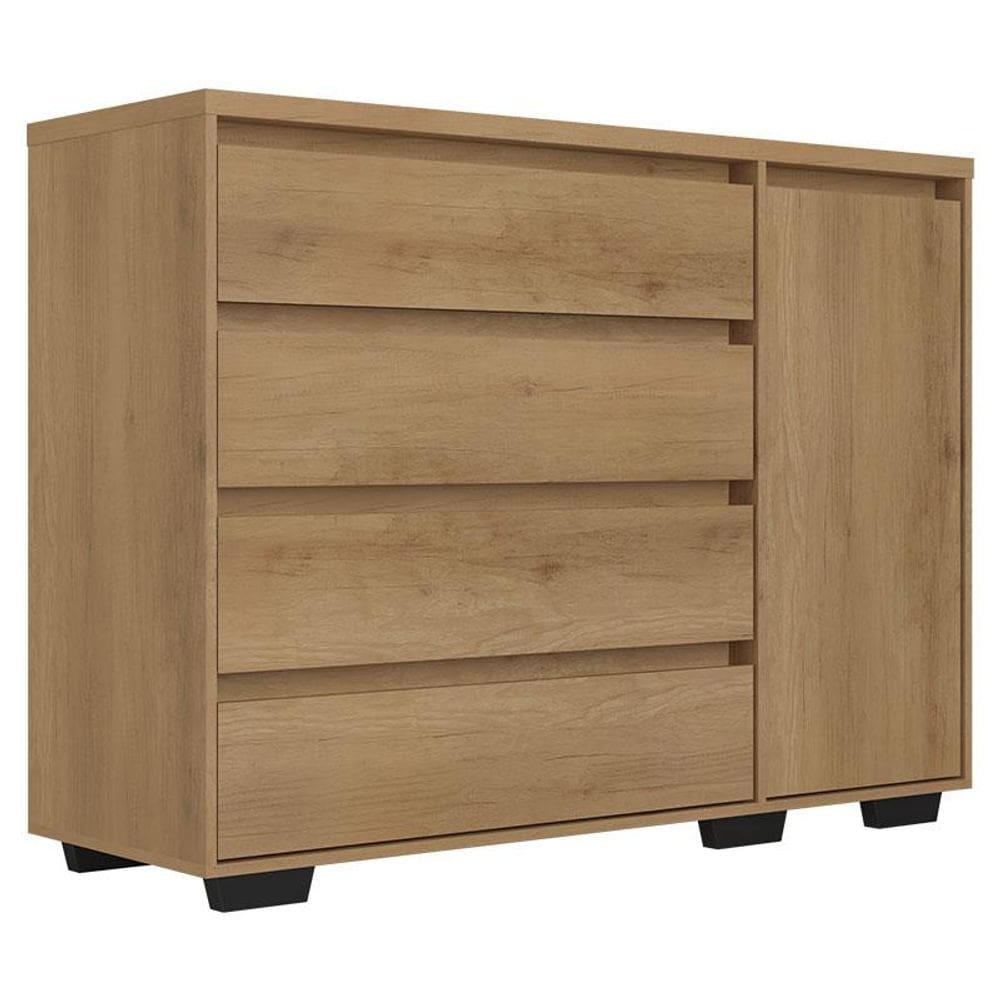 Cômoda com Porta Aurora Capuccino Acetinado - THB