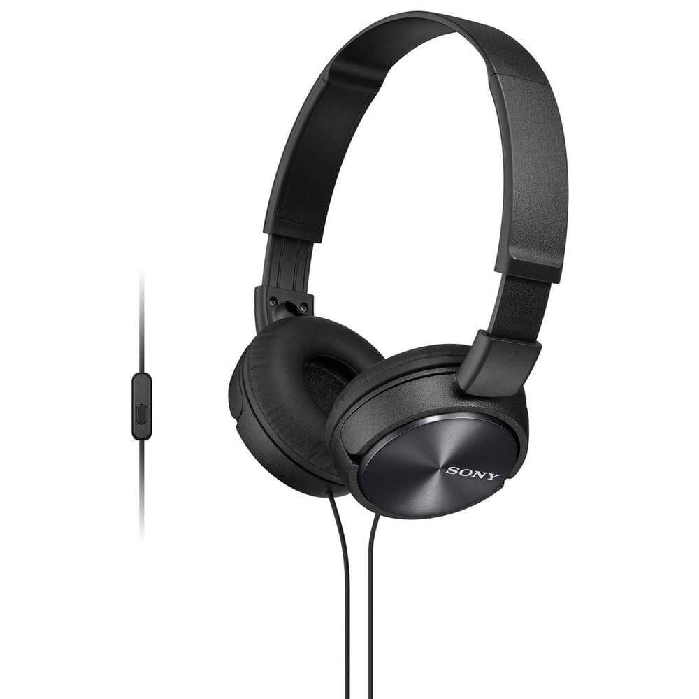 Fones de ouvido Sony MDR-ZX310AP ZX Series com fio na orelha com microfone