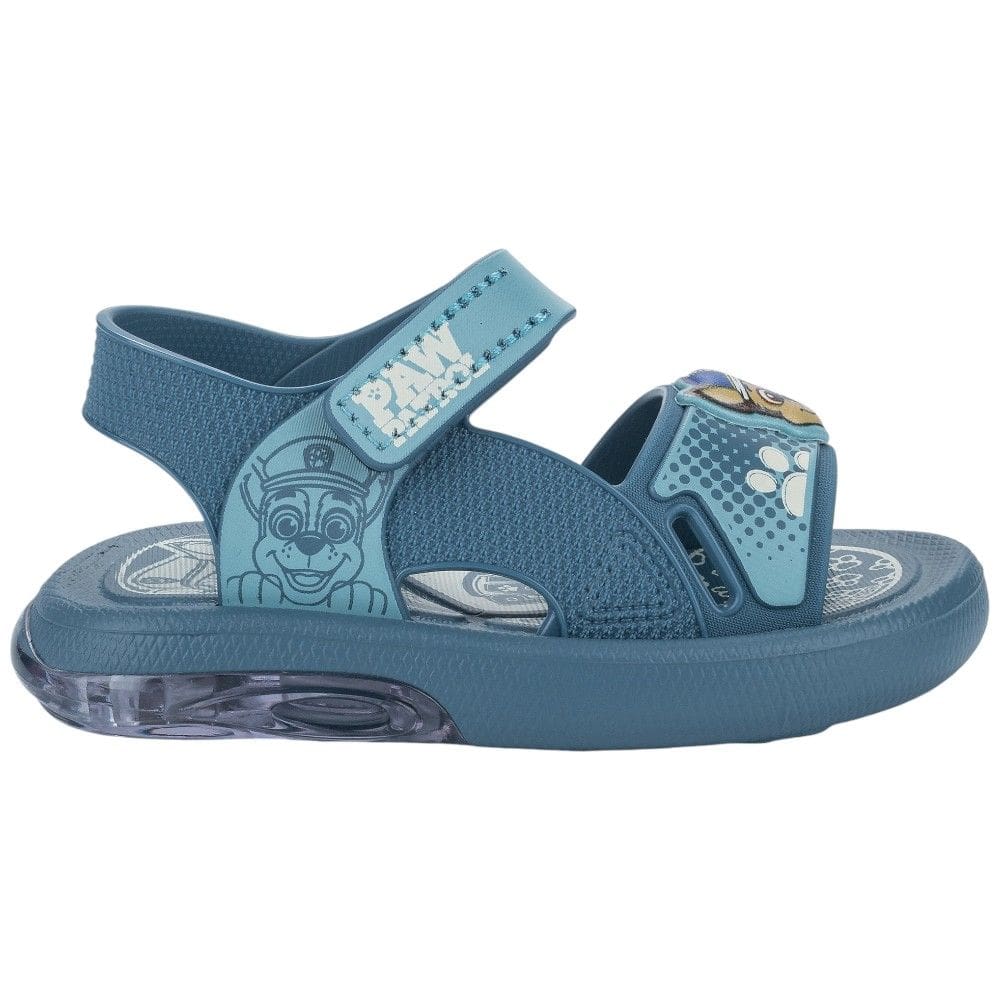 Sandalia Patrulha Canina Com Led Baby 23407 - Azul Escuro