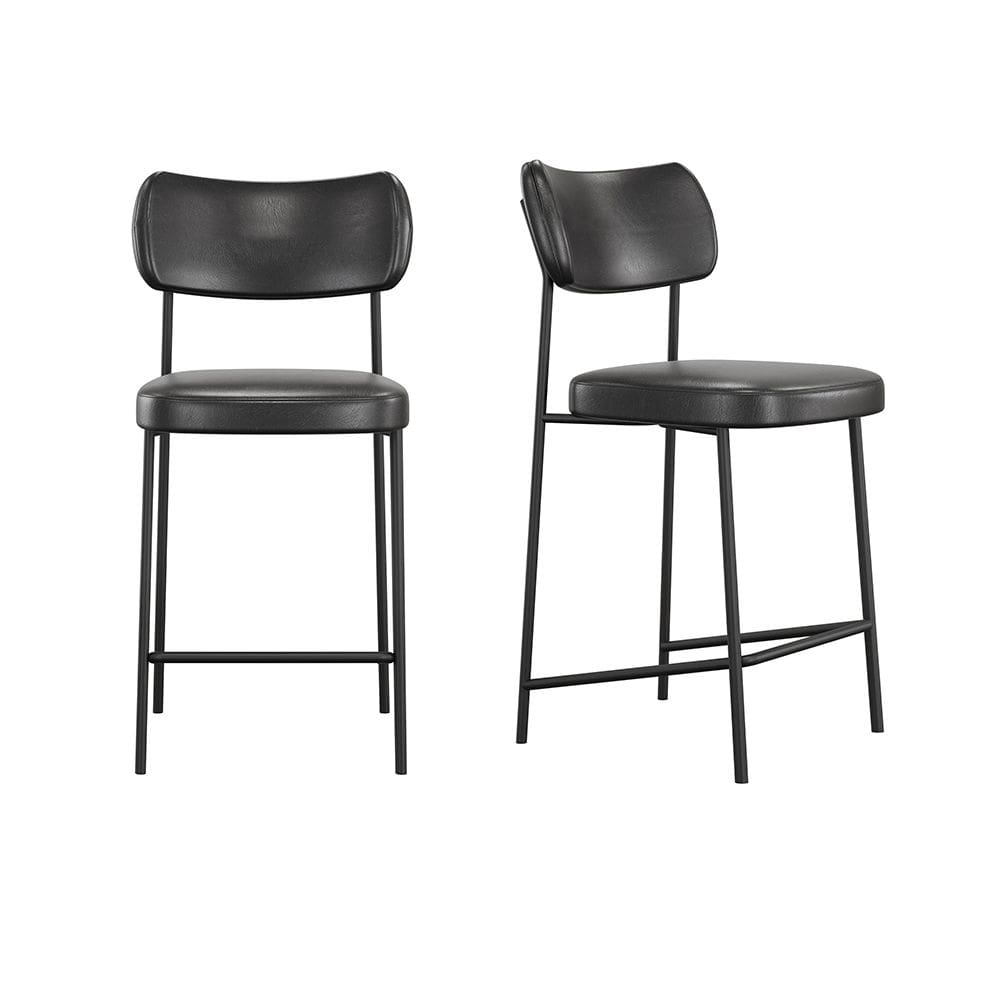 Conjunto 02 Banquetas Medias Mona Courissimo Preto - SSX Multicoisas