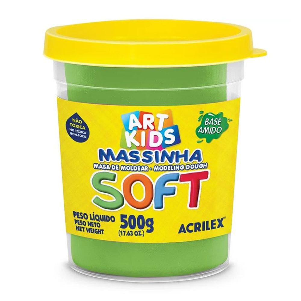 Massa de modelar Soft 500g Verde 101 Acrilex