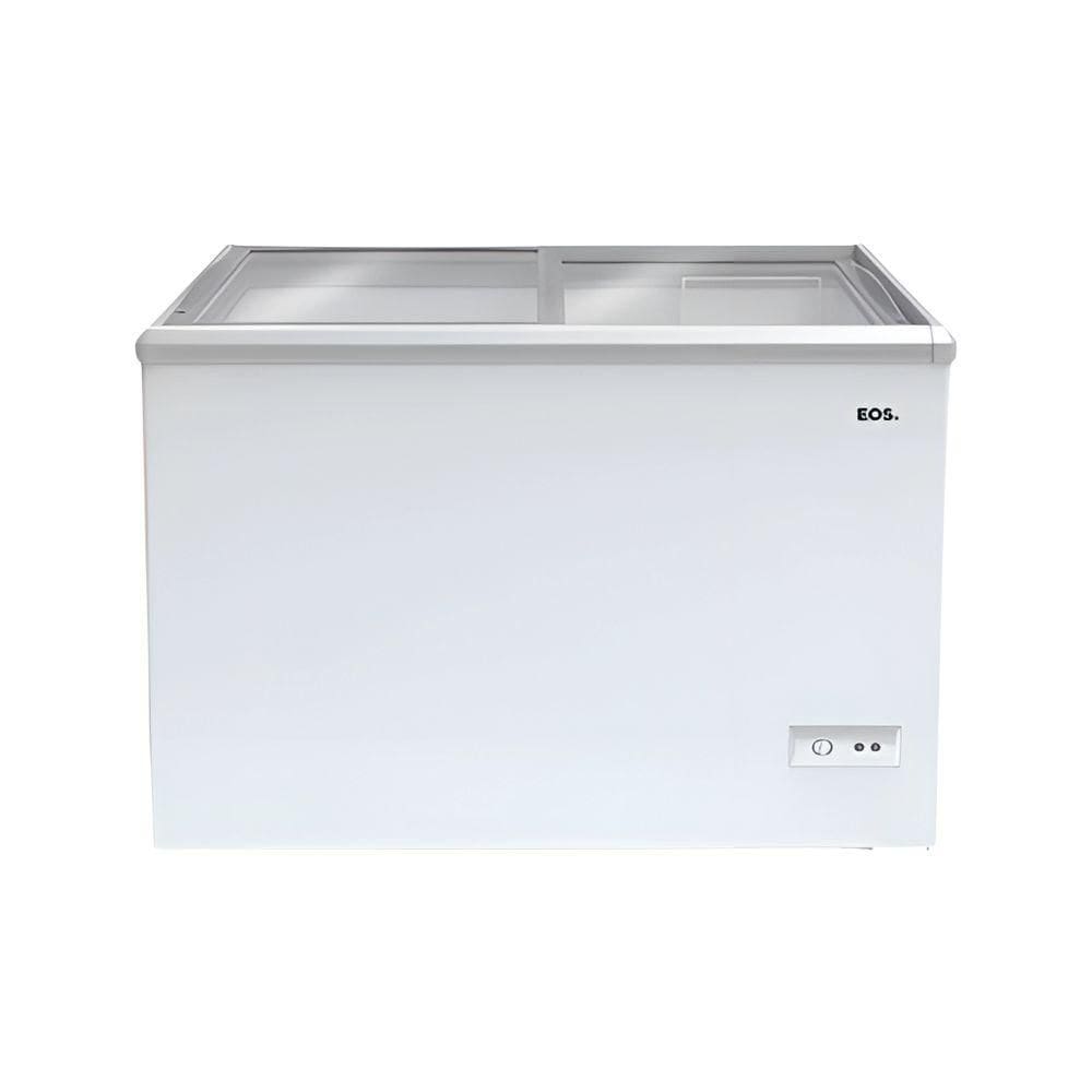 Freezer Expositor Horizontal Dupla Ação 120 Litros Eco Gelo Tampa de Vidro Eeh120xx 127v - Eos