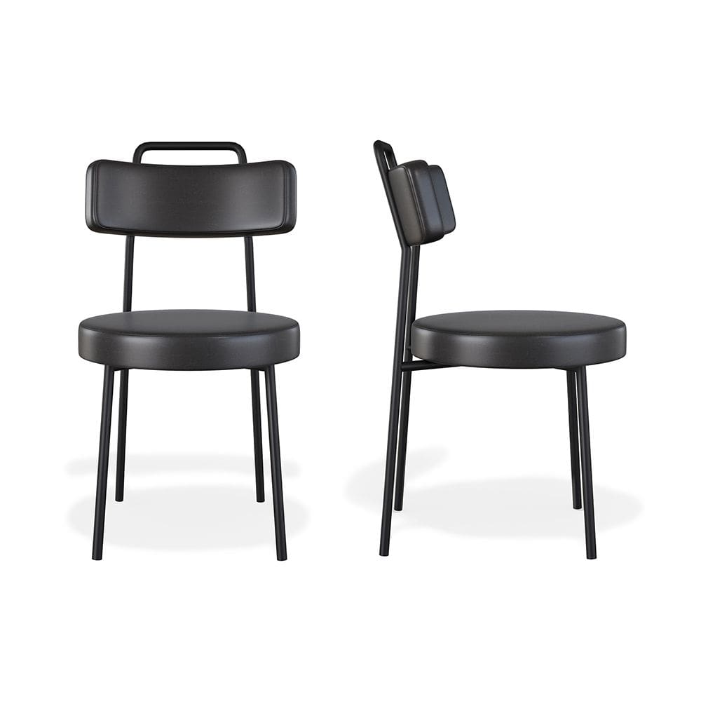 Conjunto 02 Cadeiras Bock Courissimo Preto - SSX Multicoisas