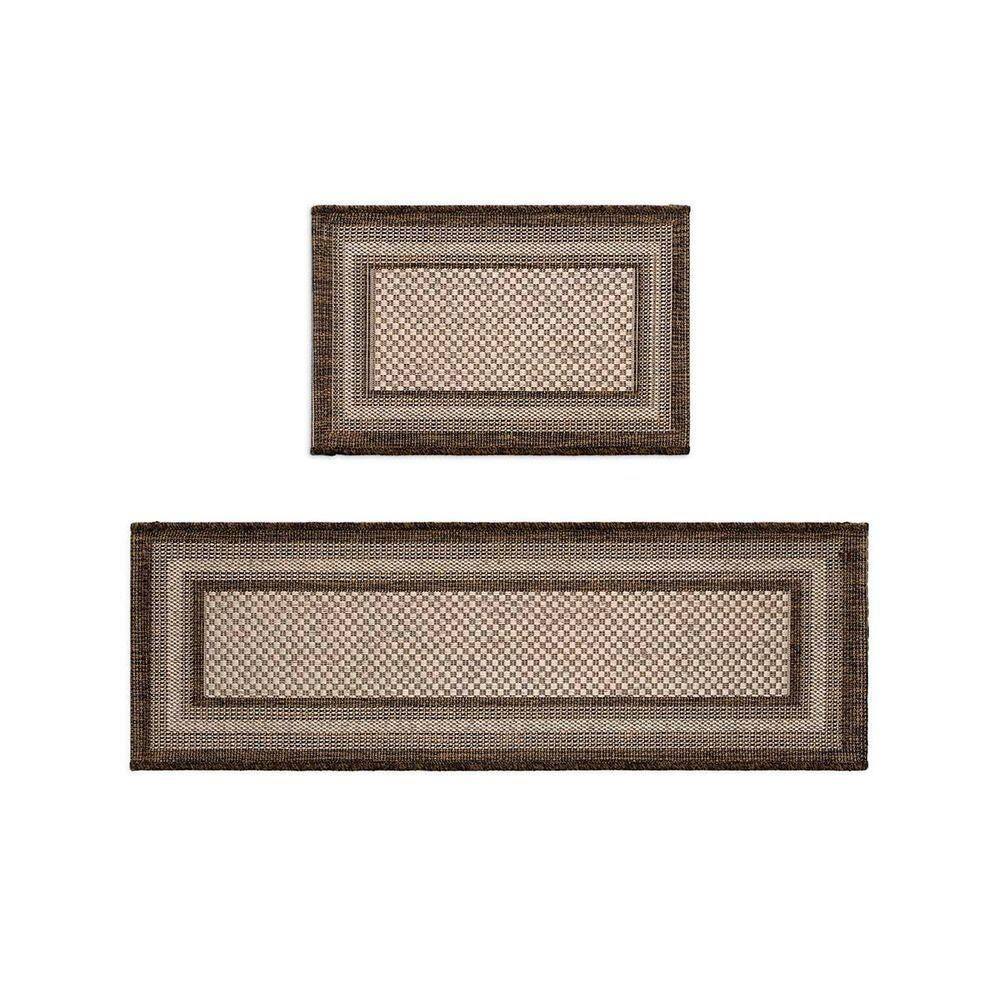 Kit Cozinha Sisal 2 Peças Eco-nature Moldura 70 Marrom