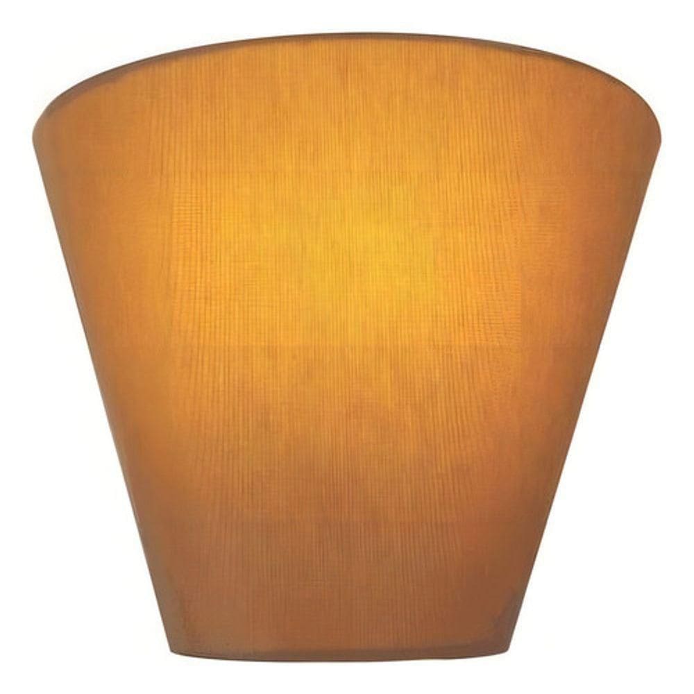 Arandela Retro Cone Md-2001 Cúpula Em Tecido 25-26x13cm Palha - Bivolt