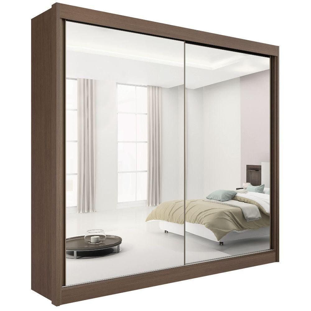 Guarda Roupa Las Vegas Castanho 2 Portas 6 Gavetas D?doro