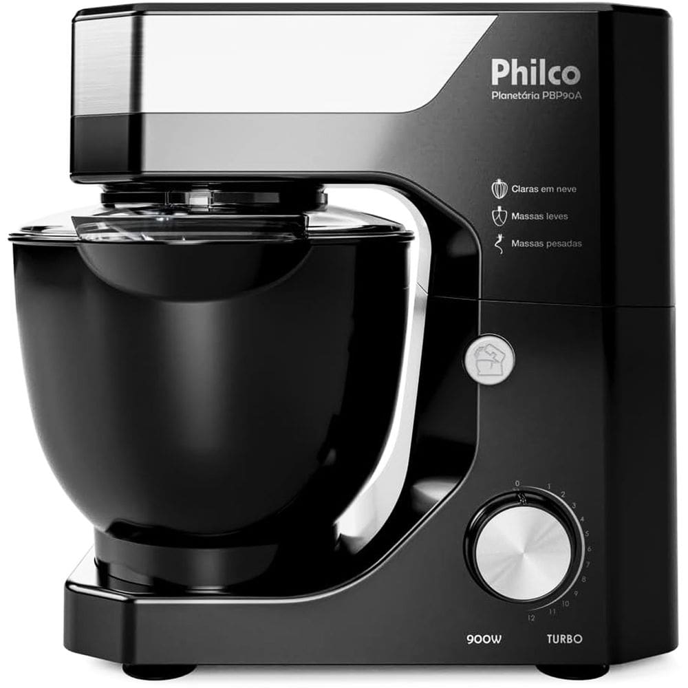Batedeira Planetária Philco PBP90A 5L 12 velocidades 900W