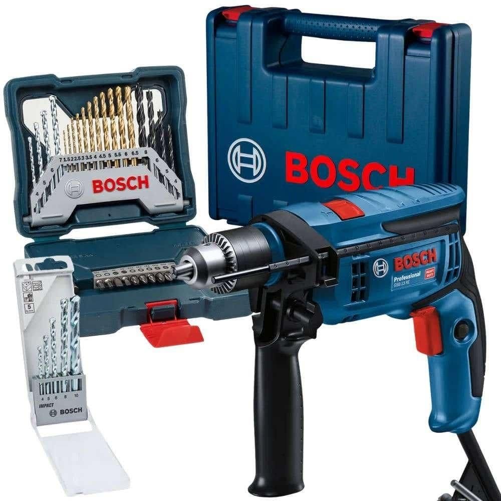 Furadeira de Impacto 1/2 POL 750W 12B8 com Maleta e Kit de Brocas 35 Peças BOSCH