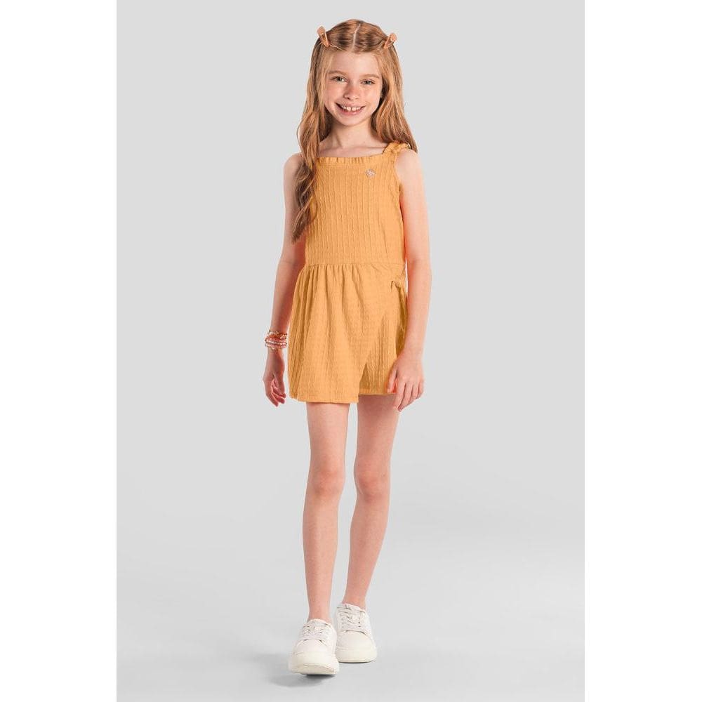 Macaquinho infantil menina quadriculado Brandili
