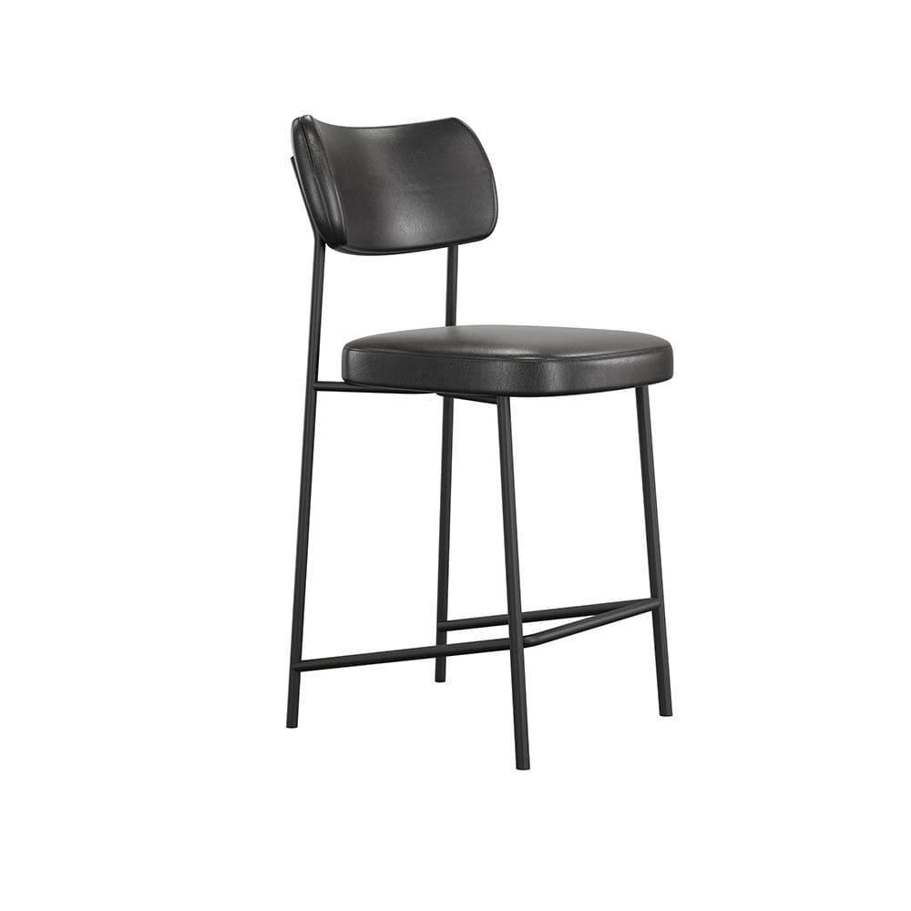 Banqueta Media Mona Courissimo Preto - SSX Multicoisas