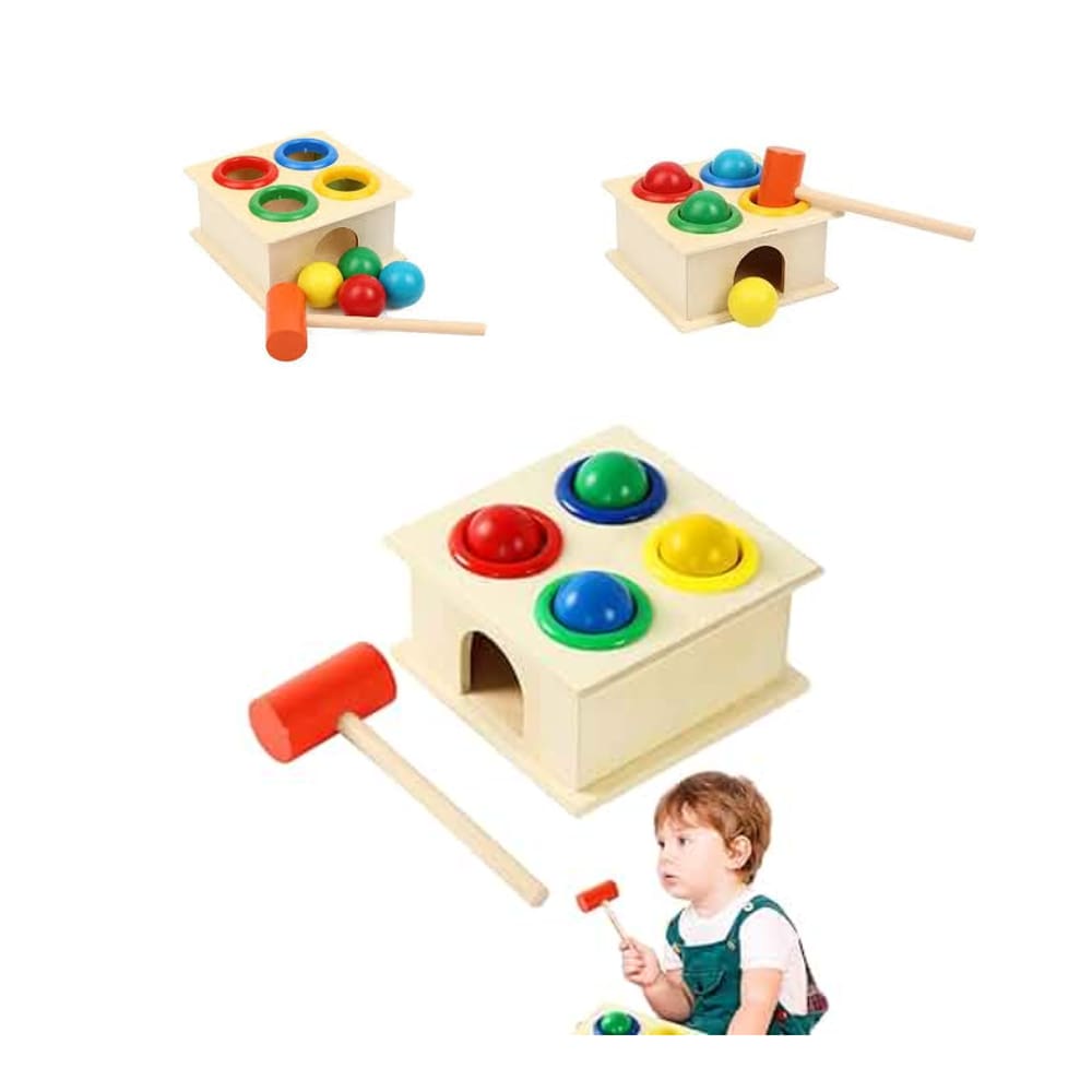 Brinquedo Mesa Bate Martelo Coordenação Montessori Educativo