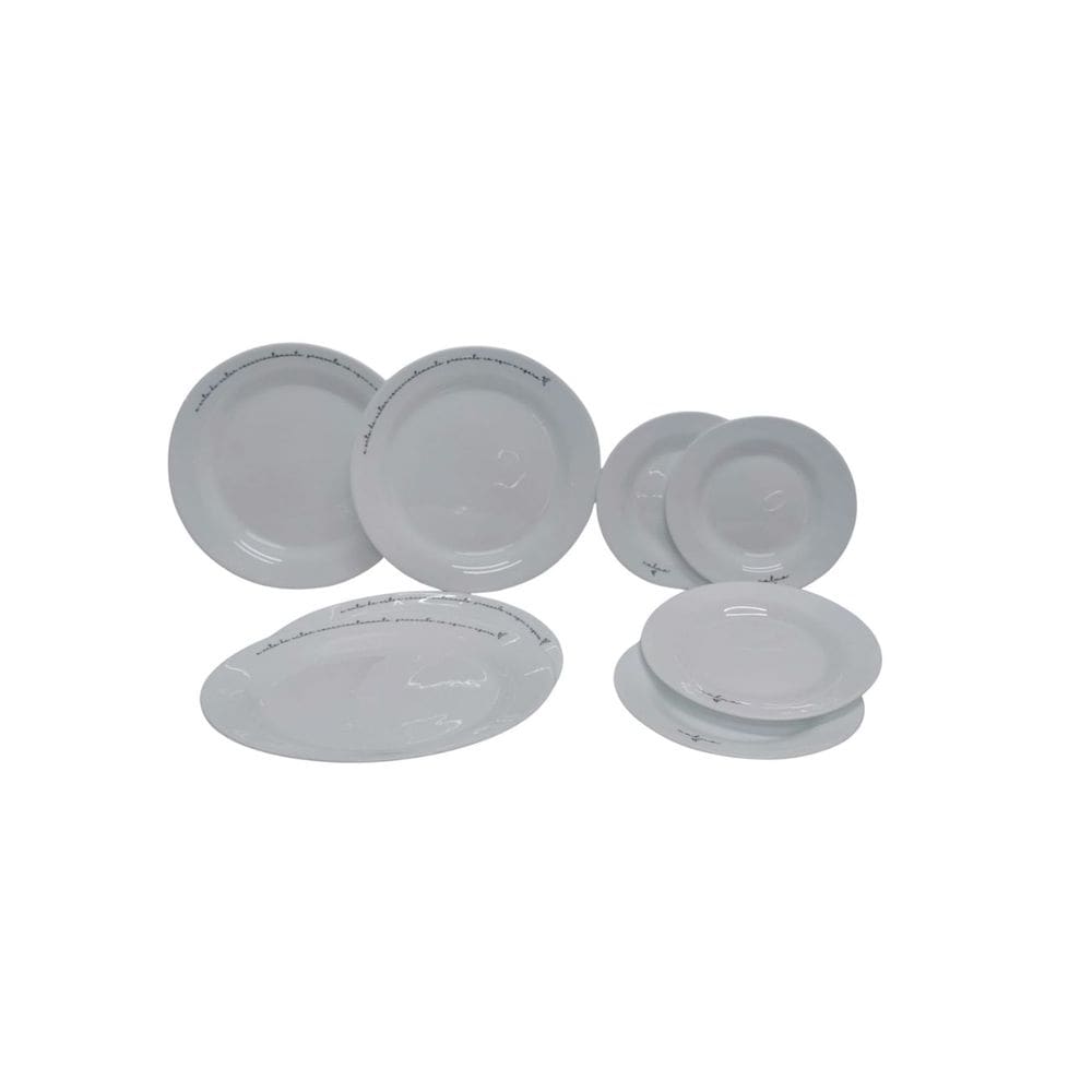 Aparelho De Jantar Sentidos Decorado Kit 8 Peças 4 Pessoas
