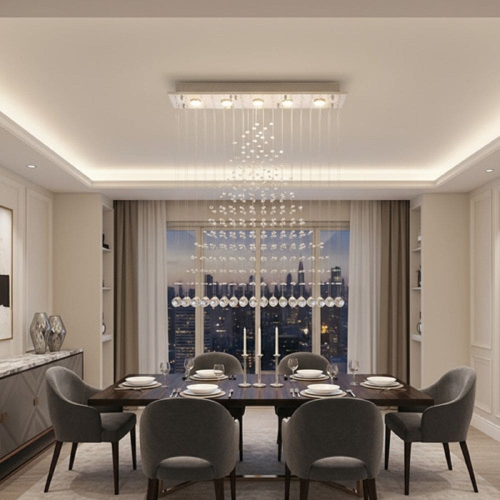 Lustre Para Sala, Quarto, Sala De Jantar, Cozinha,base 18x70