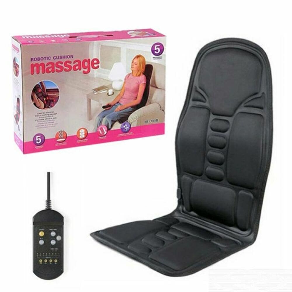 Assento Massageador Aquecido Lombar Pescoço Almofada Cadeira Massagem Shiatsu Banco Carro Escritório