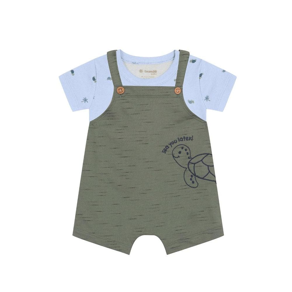 Conjunto bebê menino de tartaruga Brandili Baby