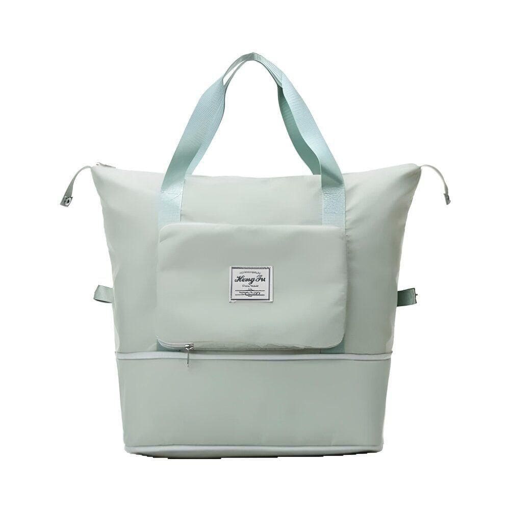 Bolsa De Viagem Mochila Dobrável Grande Impermeável Verde Claro