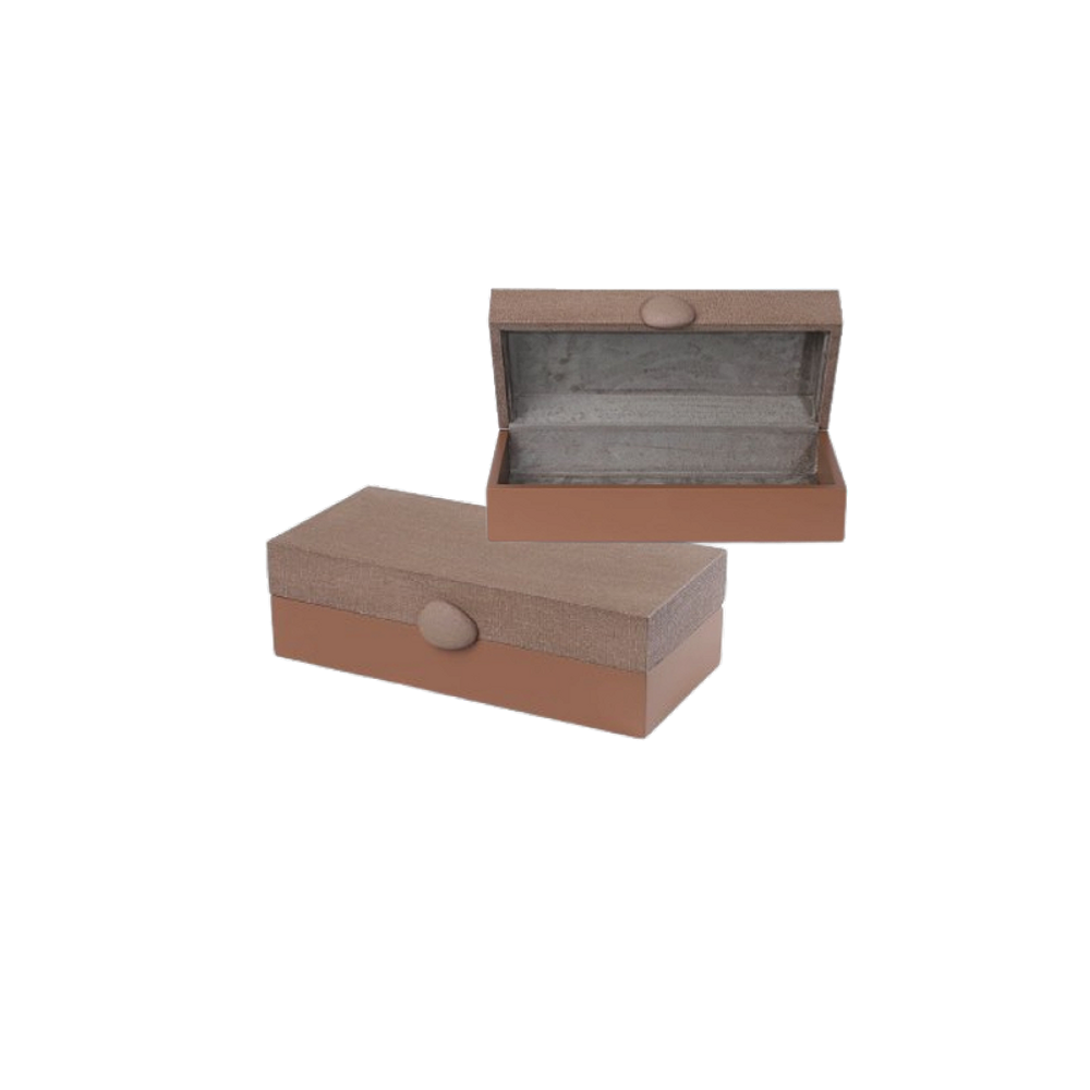 Caixa Retangular Limoeiro Charlotte Argila Tamanho Grande