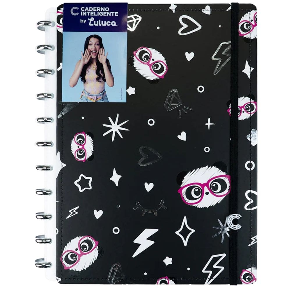 Caderno Inteligente Pandalu Star Tamanho Grande Capa Dura Deluxe Discos Universitário Escolar