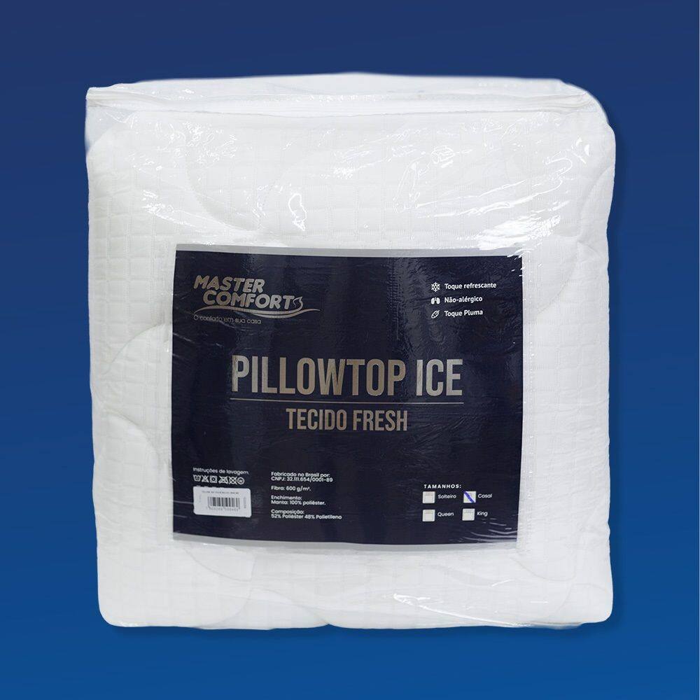Pillow Top Ice para Colchão Casal 600g/m² – Master Comfort