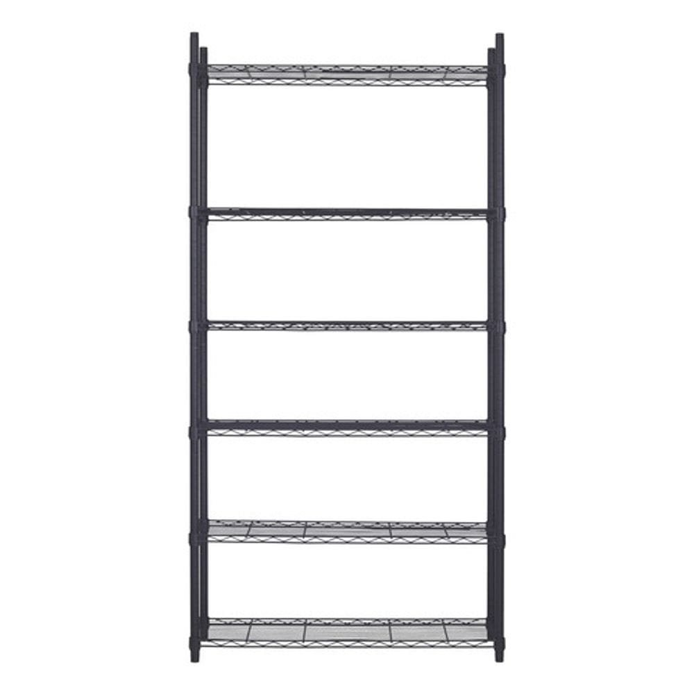Estante De Aco Preto 180x90x35cm Ate 300kg - 6 Prateleiras